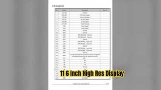 11 Interface du module d'affichage IPS TFT 6 pouces 140x1920 MIPI