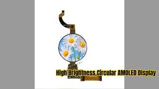 Circular AMOLED Display for Medical and Imaging Devices