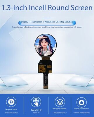 1.3" Round IPS TFT Color Display with 360x360 Resolution and QSPI Interface