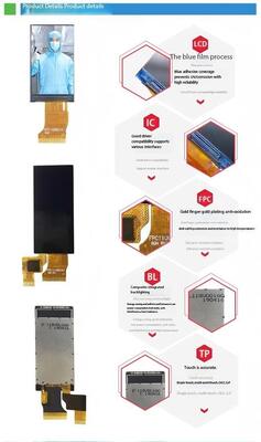 Écran IPS TFT de 1,14 pouce avec une résolution de 135 (RVB) x 240 et une luminosité de 480 nits, interface SPI 4 fils