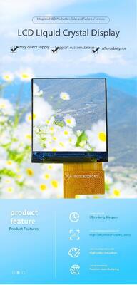 Écran LCD IPS TFT haute luminosité 800 nits de 1,3 pouce avec une résolution de 128 (RVB) x 128 et une interface MCU