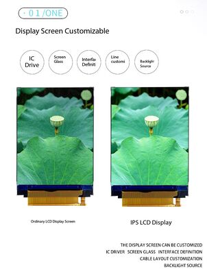 Écran couleur IPS TFT de 2,4 pouces avec résolution 480 (RVB) x640 IC ST7701S MIPI Interface à 2 voies Luminosité 300 nits Écran LCD TFT couleur à 4 LED